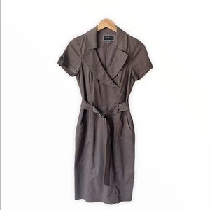 Le Chateau - Olive Pencil Dress - Knee Length - Fitted - Slim Fit - Size Small